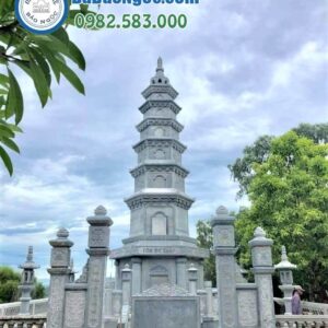 Mộ tháp phật giáo bằng đá 2025