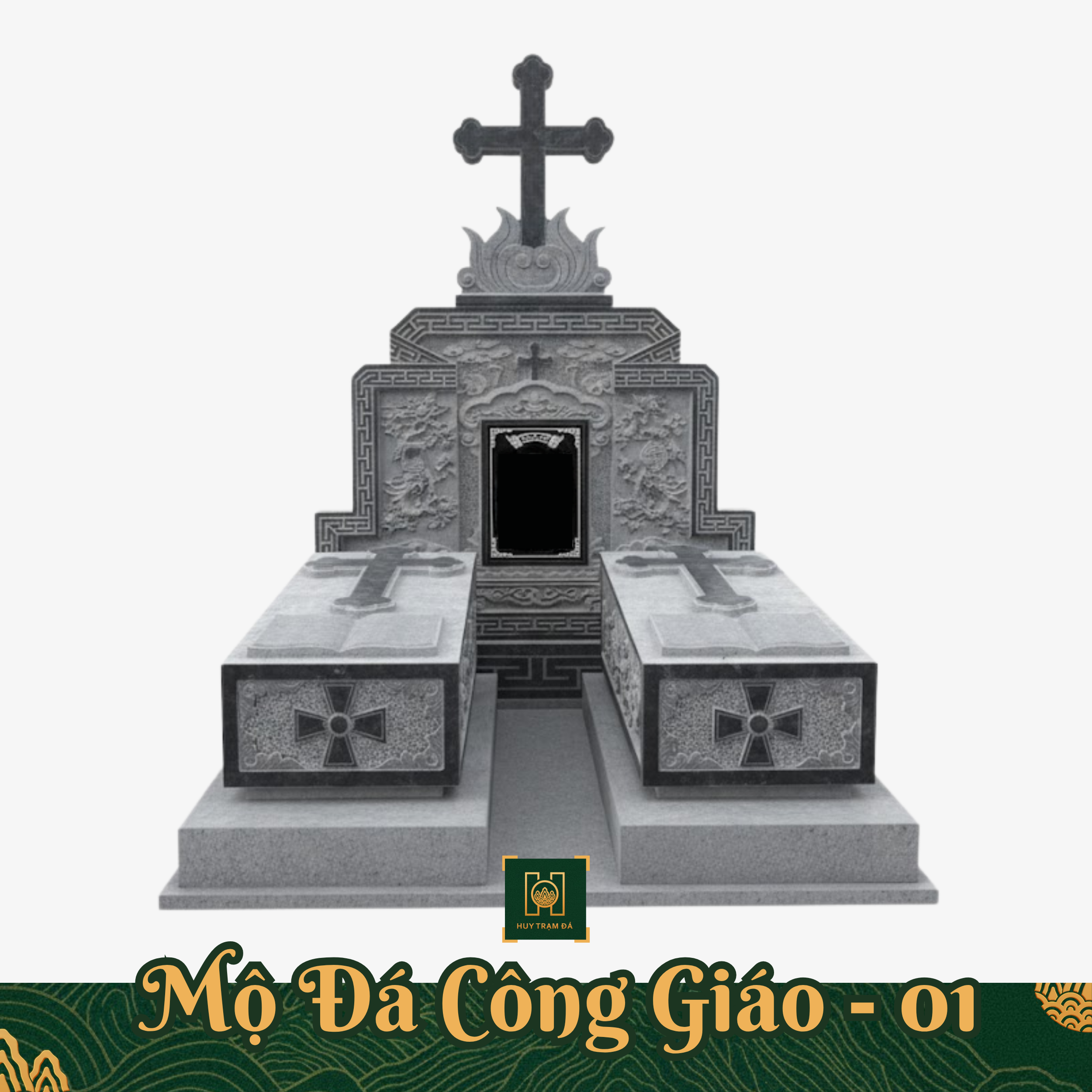 Mộ Đá Đôi Công Giáo - Lăng Mộ Đá Thanh Hóa