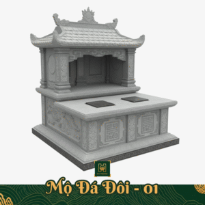 Mộ Đôi Có Mái MD13 - Lăng Mộ Đá Thanh Hóa - Xưởng Đá MỸ Nghệ