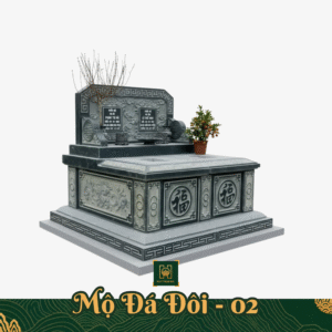 Mộ Đôi Không Mái MD12 Lăng Mộ Đá Thanh Hóa - Huy Trạm Đá