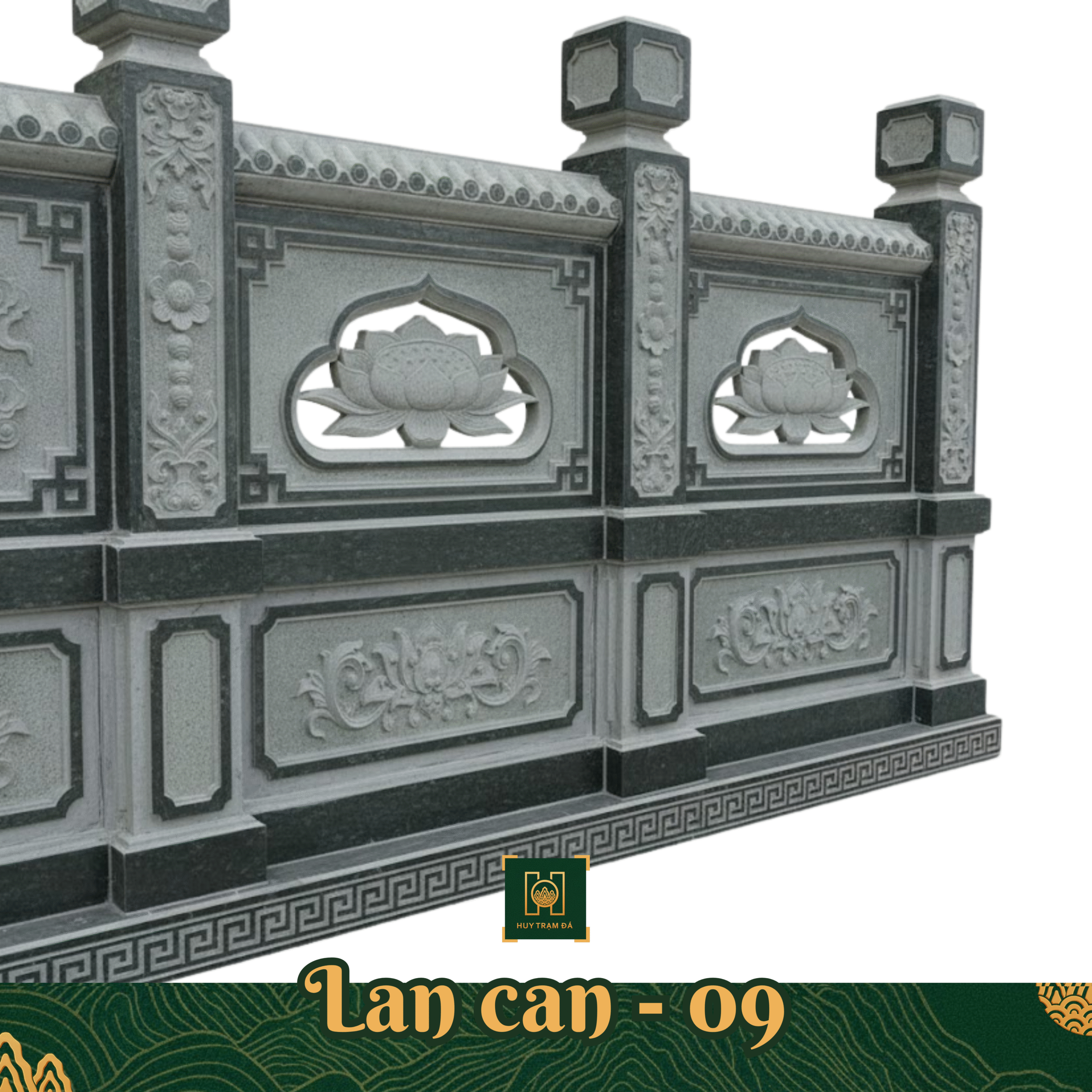 lan-can-da-09-huy-tram-da Lan Can Đá Sen Hoa LC09- Lăng Mộ Đá Thanh Hóa
