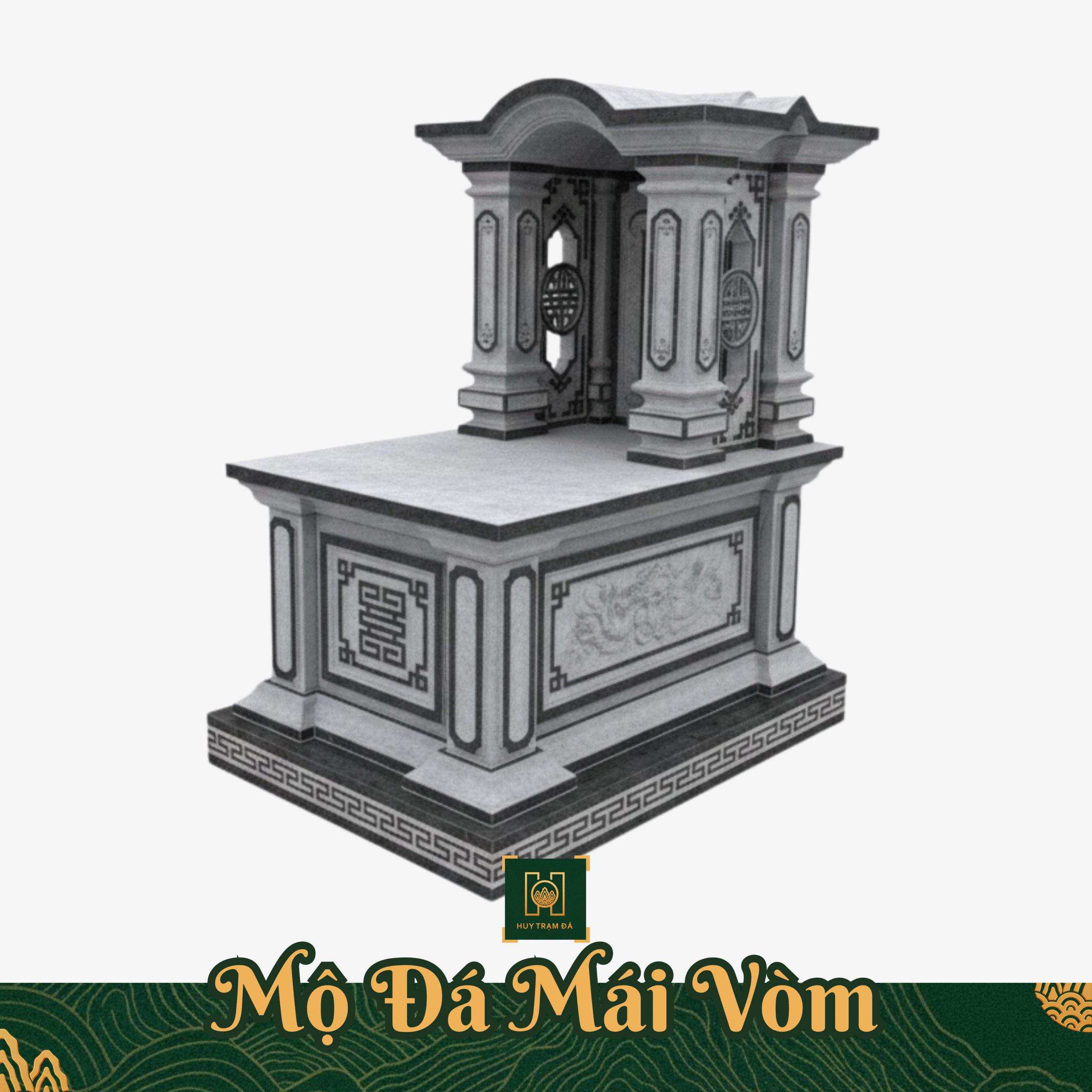 Mộ Đá Xanh Mái Vòm - Báo Giá Mộ Đá Xanh Có Mái Vòm Thanh Hóa