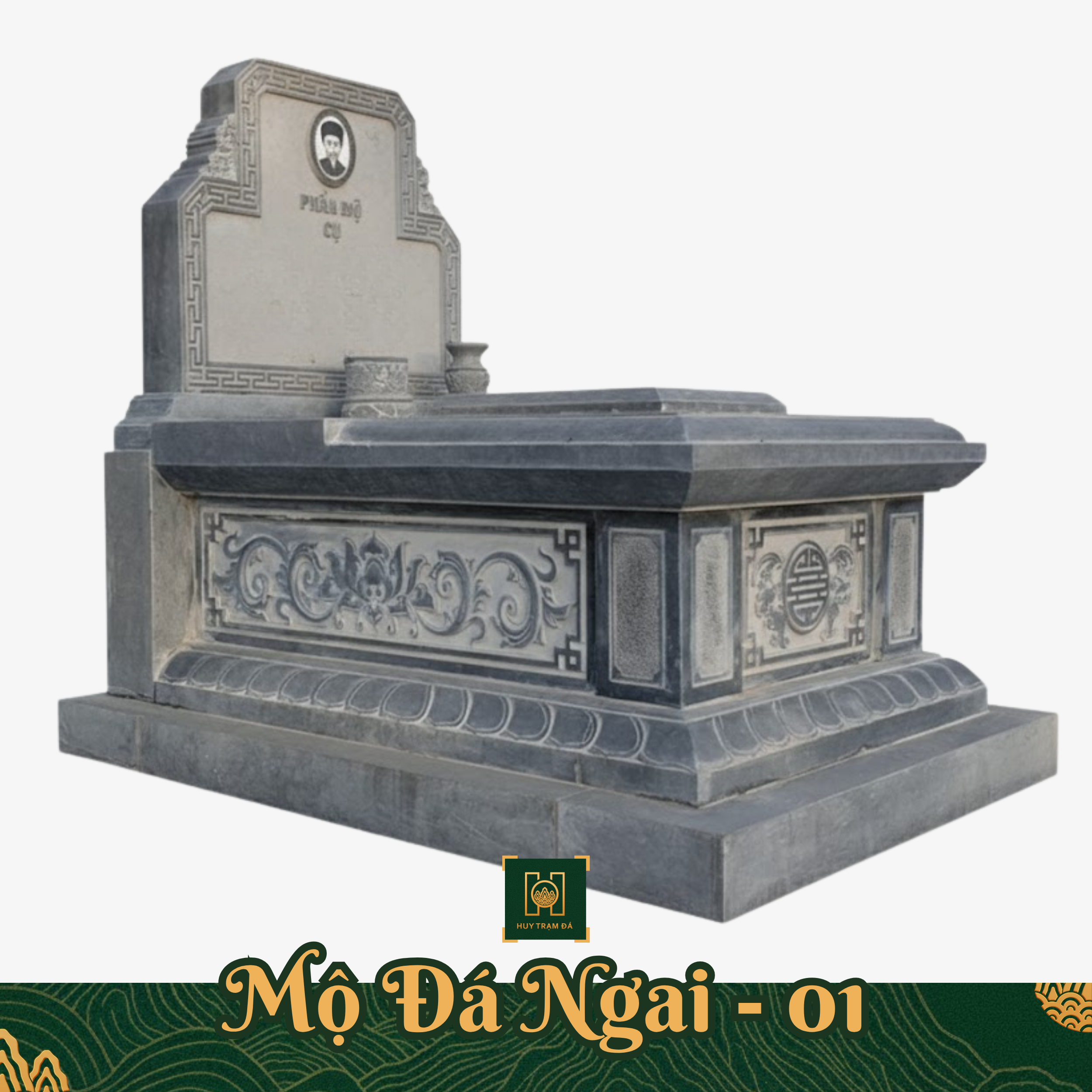 Mộ Đá Ngai Tam Sơn MD05 – Thiết Kế Thi Công Đá Mỹ Nghệ Theo Yêu Cầu