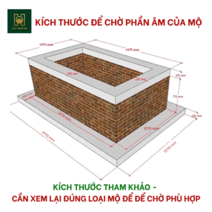 Kích Thước Xây Mộ Đá - Kỹ Thuật Thi Công Phần Âm Chờ Của Mộ Chuẩn Phong Thủy